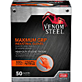 Venom Maximum Grip Nitrile Gloves - Chemical Protection - One Size Size - Diamond Textured - Orange 1 thumbnail image