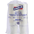 Genuine Joe Lined Disposable Hot Cups - 12 fl oz - 250 / Bundle - White - Polyurethane - Hot Drink 1 thumbnail image