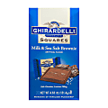 Ghirardelli® Chocolate Squares, Milk Chocolate And Sea Salt Brownie, 4.63 Oz, Pack Of 3 Bags