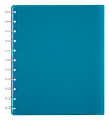 TUL® Discbound Student Notebook, Letter Size, 3-Subject, Narrow Ruled, 150 Pages (75 Sheets), Poly Cover, Teal