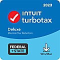 Intuit TurboTax Deluxe Federal + E-File + State, 2023, 1-Year Subscription, Windows®/Mac Compatible, ESD
