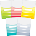 Educational Painted Palette Paint Chips Extra-Large Library Pockets, 9" x 12", Multicolor, Grades 1-8, Pack Of 10