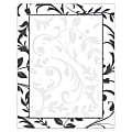 Gartner™ Studios Design Paper, 8 1/2" x 11", Black & White Vines, Pack Of 100