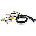 ATEN 2L-5305U 5M USB KVM Cable with 3 in 1 SPHD and Audio - 16.4ft