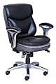 Serta® Smart Layers™ Verona Bonded Leather Mid-Back Manager Chair, Black