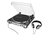 Audio Technica AT LP60XHP Turntable black gunmetal with Audio
