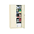 Alera Steel Storage Cabinet, 5 Adjustable Shelves, 72"H, Putty