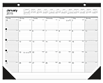 Office Depot® Brand 30% Recycled Large Monthly Desk Pad Calendar, 22" x 17", January-December 2015