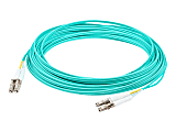 AddOn 1m LC to ST OM3 Aqua Patch Cable - Patch cable - LC multi-mode (M) to ST multi-mode (M) - 1 m - fiber optic - duplex - 50 / 125 micron - OM3 - halogen-free - aqua