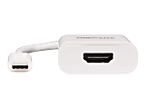 Eaton Tripp Lite Series USB-C to HDMI 4K Adapter with HDR - M/F, Type-C, USB 3.1, Thunderbolt 3 Compatible, 4K @ 60 Hz, White - External video adapter - USB-C 3.1 Gen 1 - HDMI - white 1 thumbnail image