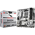 MSI B450M MORTAR TITANIUM Desktop Motherboard - AMD B450 Chipset - Socket AM4 - Micro ATX - 1 x Processor Support - 64 GB DDR4 SDRAM Maximum RAM 1 thumbnail image