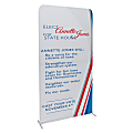 .Custom Printed Step & Repeat Double Sided  Stretch Fabric Floor Display Kit, 4' W X 7.5' H 1 thumbnail image