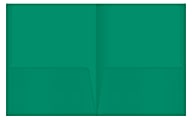 Office Depot® Brand 2-Pocket Folders Without Fasteners, Green, Pack Of