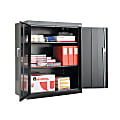 Alera Steel Storage Cabinet, 3 Adjustable Shelves, 42"H, Black