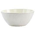 Martha Stewart Wood Pattern Stoneware Serving Bowl, 9-7/8”, White 1 thumbnail image