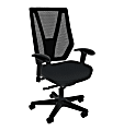 Sitmatic GoodFit Mesh Synchron High-Back Chair With Adjustable Arms, Black/Black 1 thumbnail image