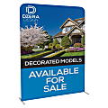 Custom Printed Step & Repeat Double Sided  Stretch Fabric Floor Display Kit, 8' W X 7.5' H 1 thumbnail image