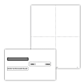 ComplyRight® W-2/1099 Blank Tax Forms With Envelopes, Recipient Copy Only (No Backer), 4-Up (Box), 8-1/2" x 11", Pack Of 50