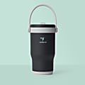 Base Brands Spill-Proof Tumbler With Handle, 14 Oz, Black 1 thumbnail image