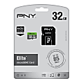 PNY Elite UHS-I U1 85 Mbps microSD™ Card, 32GB, P-SDU32U185EL-GE