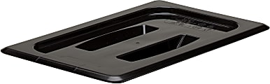 Cambro Camwear 1/4 Food Pan Lids With Handles, Black, Set Of 6 Lids 1 thumbnail image
