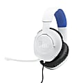 JBL Quantum100 Wired Over-Ear Gaming Headset For PlayStation, White/Blue 1 thumbnail image
