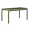 Eurostyle Otis Aluminum Outdoor Table, 30”H x 59”W x 31-1/2”D, Dark Green