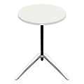 Lorell® Guest Area Round Top Accent Table, White 1 thumbnail image