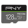 PNY PRO Elite Class 10 U3 V30 microSDXC Flash Memory Card, 128GB