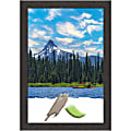 Amanti Art Picture Frame, 23" x 33", Matted For 20" x 30", Rustic Plank Espresso Narrow 1 thumbnail image