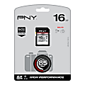 PNY High-Performance U1 85 Mbps SD Flash Card, 16GB, P-SDHC16GU185-GE