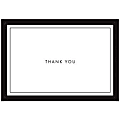 Gartner Studios® Thank You Cards, 5" x 3 1/2", Black Border, Pack Of 50