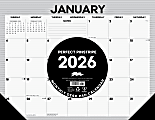 2026 Willow Creek Press Desk Pad Calendar, 22" x 17", Pinstripe, January To December, 57261 1 thumbnail image