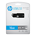 HP v150w USB 2.0 Flash Drive, 16GB, Black, P-FD16GHP150-GE