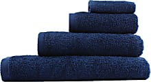 1888 Mills Millennium Bath Towels, 27" x 52", Navy, Set Of 36 Towels