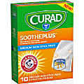 Curad SoothePlus Medium Non-stick Pads - 3" x 4" - 10/Box - White 1 thumbnail image