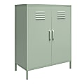 Ameriwood™ Home Mission District 2-Door 3-Shelf Metal Locker Storage Cabinet, 40"H x 31-1/2"W x 15-3/4"D, Green 1 thumbnail image
