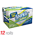 Sparkle ps® 2-Ply Individually Wrapped Perforated Roll Towels, 70 Sheets Per Roll, Case Of 12 Rolls