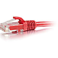 C2G-125ft Cat6 Snagless Unshielded (UTP) Network Patch Cable - Red - Category 6 for Network Device - RJ-45 Male - RJ-45 Male - 125ft - Red