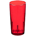 Cambro Del Mar Styrene Tumblers, 24 Oz, Ruby Red, Pack Of 36 Tumblers