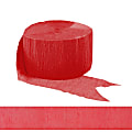 Amscan Go Brightly Crepe Paper Streamer, 5"H x 972", Red 1 thumbnail image
