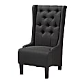 Baxton Studio 9521 Accent Chair, Charcoal