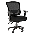 Bush Business Furniture Custom Comfort Mid Back Multifunction Ergonomic Mesh Office Chair, Black, Standard Delivery