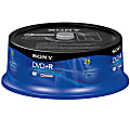 Sony® DVD+RW Rewritable Media Spindle, 4.7GB/120 Minutes, Pack Of 25