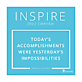 TF Publishing Monthly Mini Wall Calendar, 7" x 7", Inspire, January to December 2022, 2037 1 thumbnail image