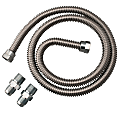 Dormont® 20 Series Supr-Safe® 48" Gas Dryer And Water Heater Flex-Line, Silver, 20-3132-48B 1 thumbnail image