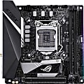 Asus ROG Strix B360-I GAMING Desktop Motherboard - Intel Chipset - Socket H4 LGA-1151 - 32 GB DDR4 SDRAM Maximum RAM - DIMM, UDIMM - 2 x Memory Slots - Gigabit Ethernet - Wireless LAN - 4 x USB 3.1 Port - HDMI - 4 x SATA Interfaces 1 thumbnail image