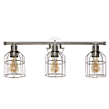 Lalia Home 3-Light Industrial Wired Vanity Light, 6-1/2"W, Brushed Nickel 1 thumbnail image