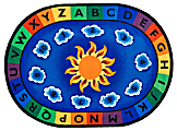 Carpets For Kids® Premium Collection Sunny Day Learn & Play Classroom Rug, 4'5" x 5'10", Design 2, Multicolor 1 thumbnail image