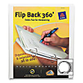 Avery Flip Back 360 Economy View Binders with Round Rings - 1" Binder Capacity - Letter - 8 1/2" x 11" Sheet Size - 175 Sheet Capacity - 3 x Round Ring Fastener(s) - 4 Pocket(s) - Vinyl - Assorted - 12.80 oz - Recycled - 1Each 1 thumbnail image